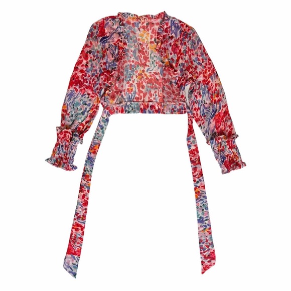 Colorful Floral Two-Piece Set - Picture 2 of 2